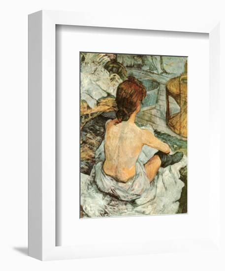 Toilette-Henri de Toulouse-Lautrec-Framed Art Print