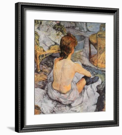 Toilette-Henri de Toulouse-Lautrec-Framed Art Print