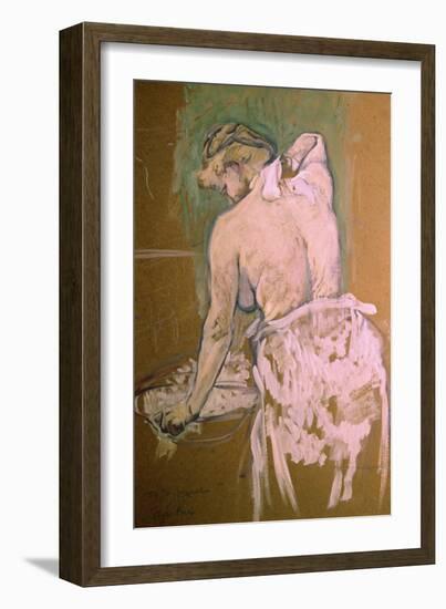 Toilette-Henri de Toulouse-Lautrec-Framed Giclee Print