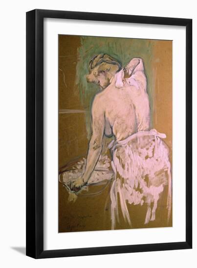 Toilette-Henri de Toulouse-Lautrec-Framed Giclee Print