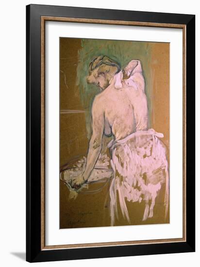 Toilette-Henri de Toulouse-Lautrec-Framed Giclee Print