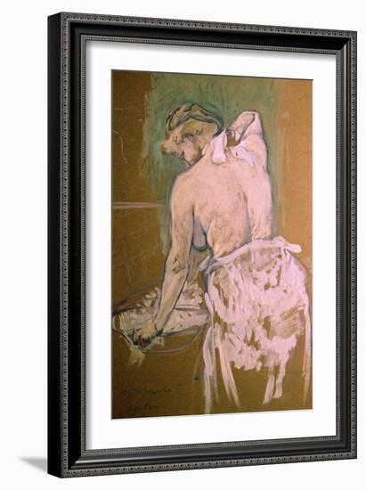 Toilette-Henri de Toulouse-Lautrec-Framed Giclee Print