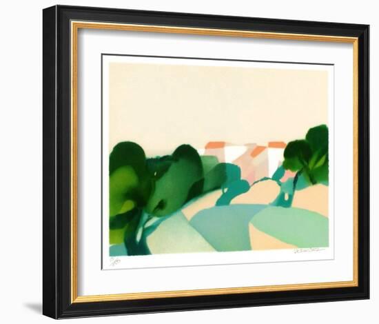 Toits roses-Alfred Defossez-Framed Limited Edition