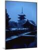 Toji Pagoda in Snow-null-Mounted Photographic Print