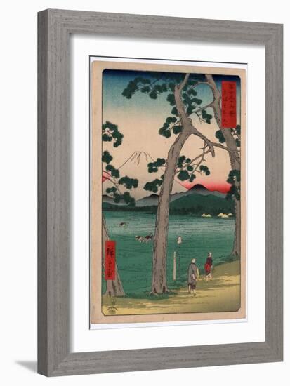 Tokaido Hidarifuji-Utagawa Hiroshige-Framed Giclee Print