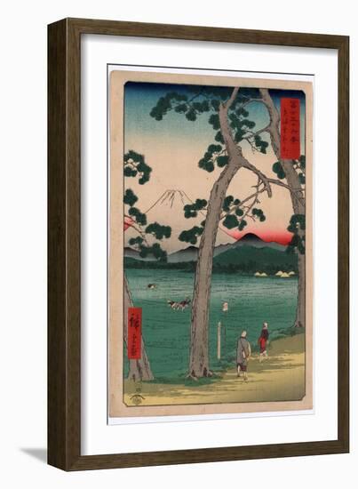 Tokaido Hidarifuji-Utagawa Hiroshige-Framed Giclee Print