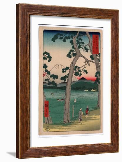 Tokaido Hidarifuji-Utagawa Hiroshige-Framed Giclee Print