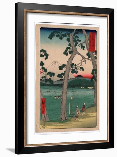 Tokaido Hidarifuji-Utagawa Hiroshige-Framed Giclee Print