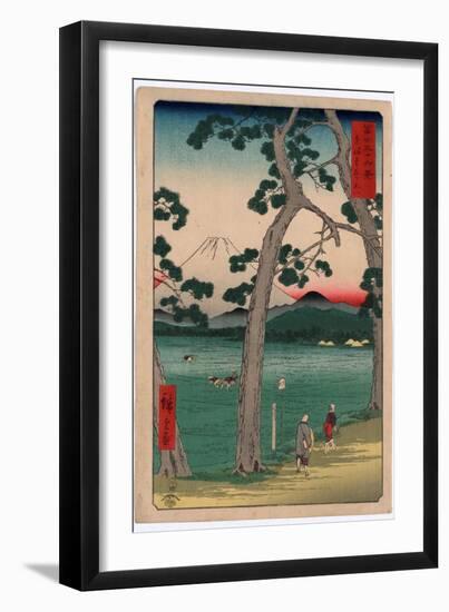 Tokaido Hidarifuji-Utagawa Hiroshige-Framed Giclee Print