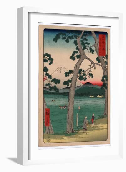 Tokaido Hidarifuji-Utagawa Hiroshige-Framed Giclee Print