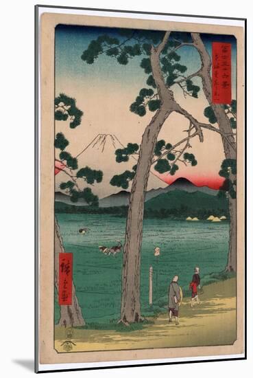 Tokaido Hidarifuji-Utagawa Hiroshige-Mounted Giclee Print