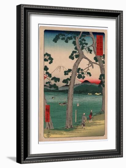 Tokaido Hidarifuji-Utagawa Hiroshige-Framed Giclee Print