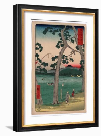 Tokaido Hidarifuji-Utagawa Hiroshige-Framed Giclee Print