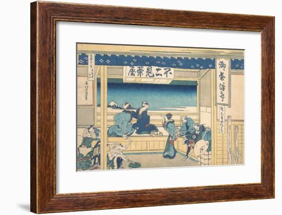 Tokaido Yoshida-Katsushika Hokusai-Framed Premium Giclee Print