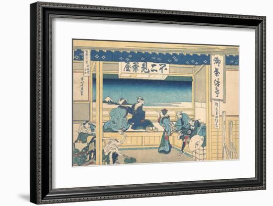 Tokaido Yoshida-Katsushika Hokusai-Framed Premium Giclee Print