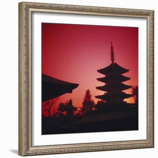 Tokyo, AsakUSA, Asakusa Kannon Temple and Pagoda-Dave Bartruff-Framed Photographic Print