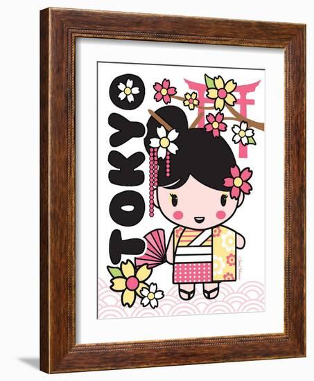 Tokyo Cutie-Joan Coleman-Framed Art Print