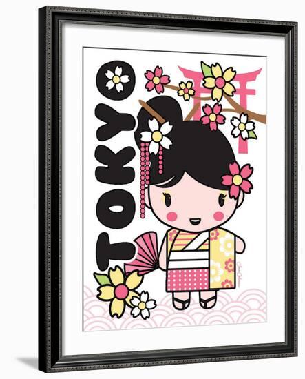 Tokyo Cutie-Joan Coleman-Framed Art Print