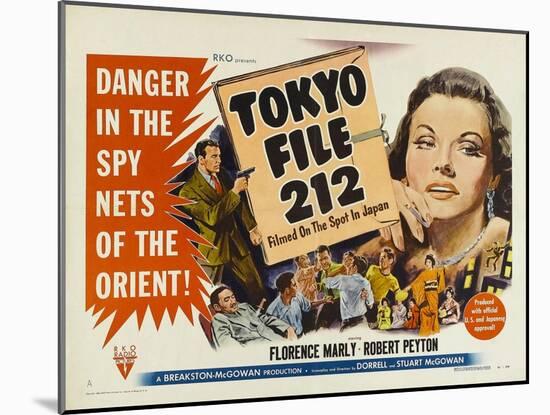 Tokyo File 212, UK Movie Poster, 1951-null-Mounted Art Print