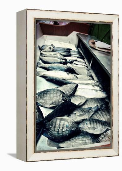 Tokyo Fish Market-null-Framed Stretched Canvas