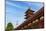 Tokyo, Japan. Five story Asakusa Pagoda and the Tokyo Sky Tree communications tower loom over the S-Miva Stock-Mounted Photographic Print