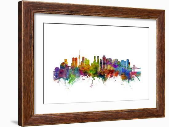 Tokyo Japan Skyline-Michael Tompsett-Framed Art Print