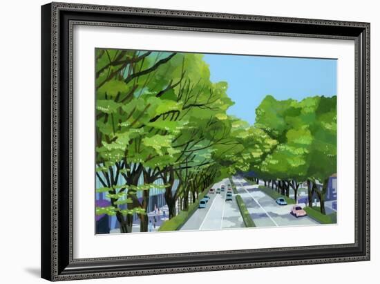 Tokyo,Omotesando, Harajuku-Hiroyuki Izutsu-Framed Giclee Print