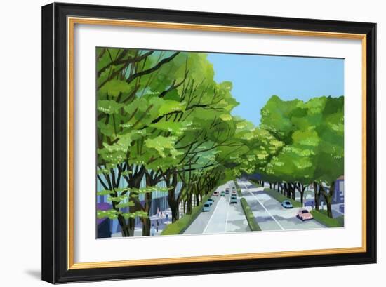 Tokyo,Omotesando, Harajuku-Hiroyuki Izutsu-Framed Giclee Print