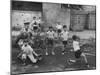 Tokyo Policeman Acting as Umpire For a Kids Baseball Game-John Dominis-Mounted Photographic Print