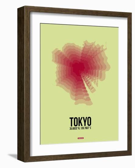 Tokyo Radiant Map 1-NaxArt-Framed Art Print