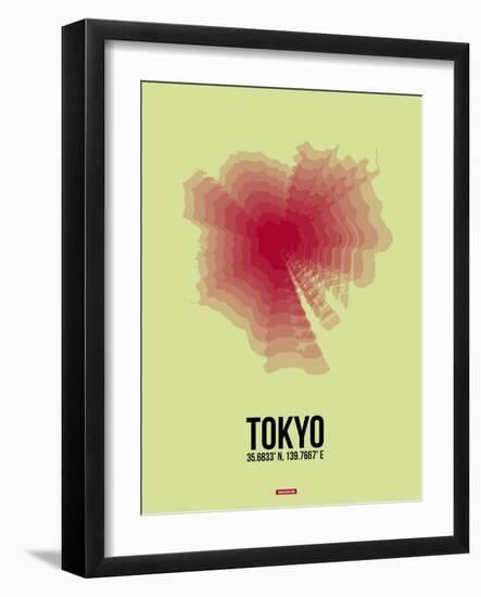 Tokyo Radiant Map 1-NaxArt-Framed Art Print