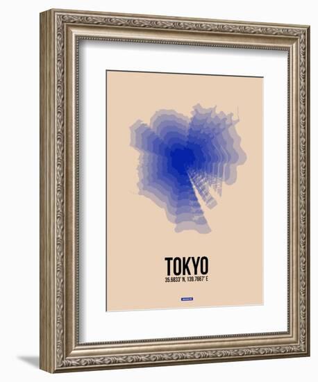 Tokyo Radiant Map 2-NaxArt-Framed Art Print