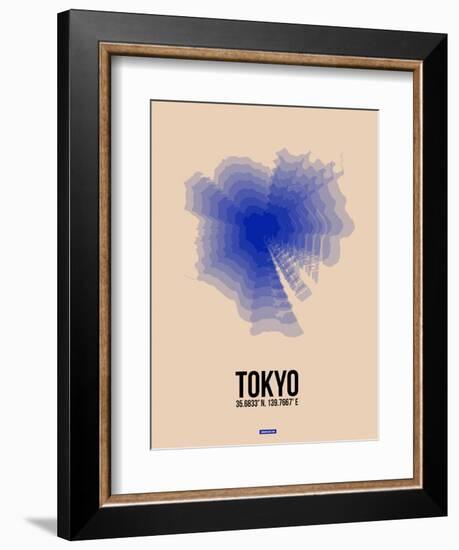 Tokyo Radiant Map 2-NaxArt-Framed Art Print