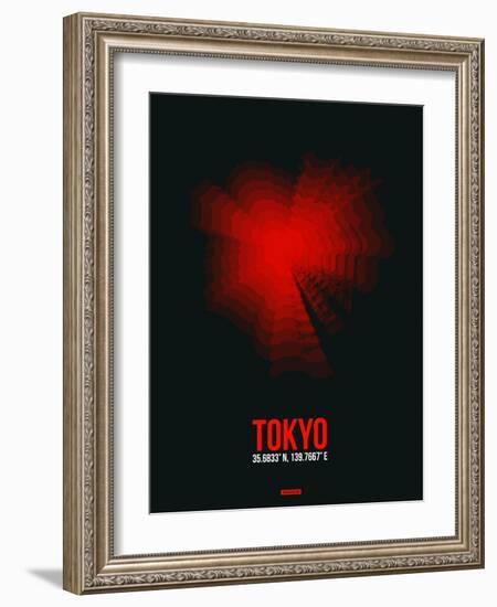 Tokyo Radiant Map 3-NaxArt-Framed Art Print