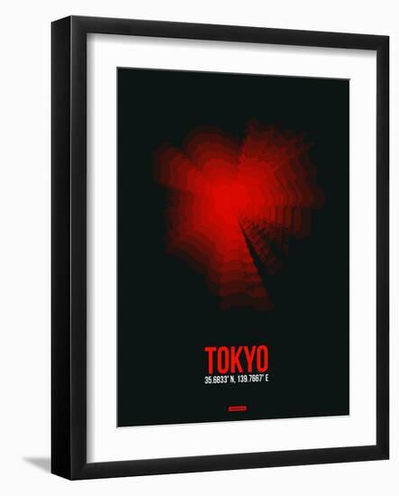 Tokyo Radiant Map 3-NaxArt-Framed Art Print