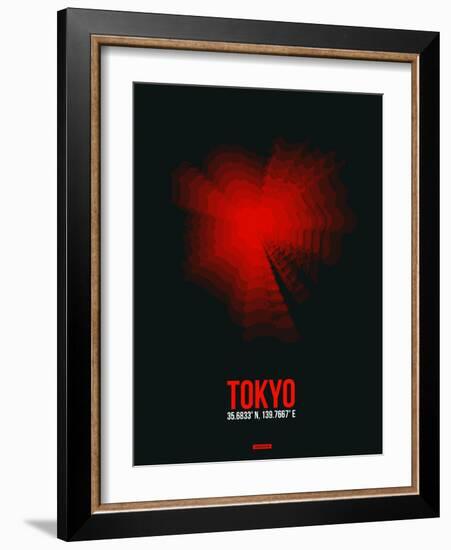 Tokyo Radiant Map 3-NaxArt-Framed Art Print