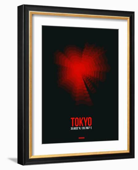 Tokyo Radiant Map 3-NaxArt-Framed Art Print