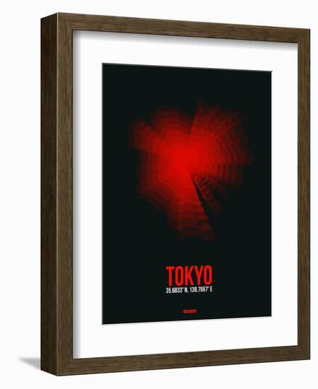 Tokyo Radiant Map 3-NaxArt-Framed Art Print