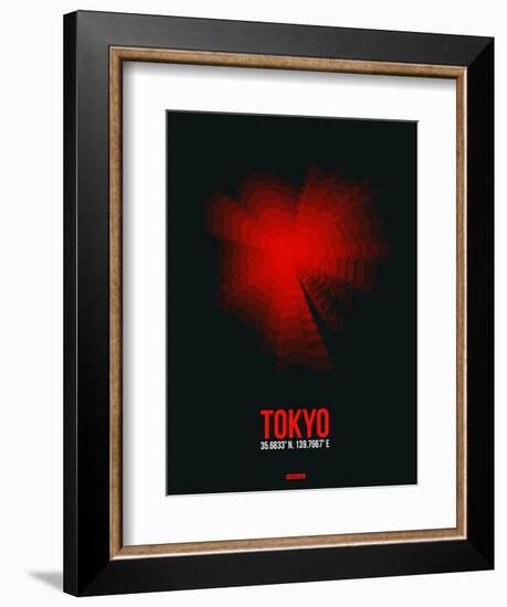 Tokyo Radiant Map 3-NaxArt-Framed Art Print