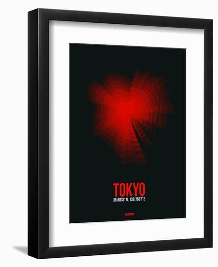 Tokyo Radiant Map 3-NaxArt-Framed Art Print