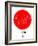 Tokyo Red Subway Map-NaxArt-Framed Art Print