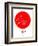 Tokyo Red Subway Map-NaxArt-Framed Art Print