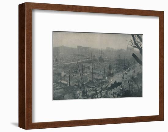 'Tokyo's Smouldering Plain of Wreckage and Ashes', c1935-Unknown-Framed Photographic Print