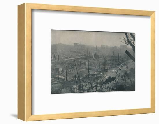 'Tokyo's Smouldering Plain of Wreckage and Ashes', c1935-Unknown-Framed Photographic Print