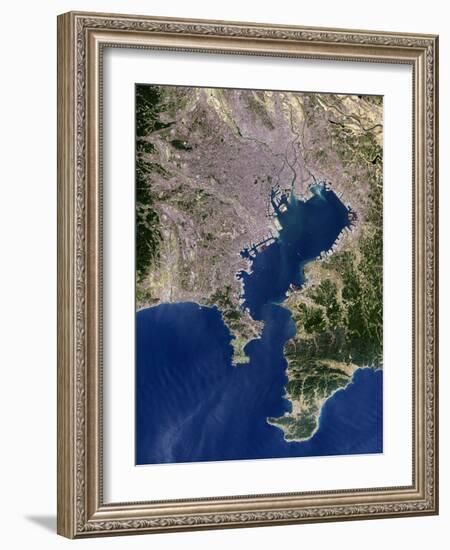 Tokyo, Satellite Image-PLANETOBSERVER-Framed Photographic Print