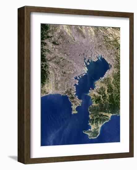 Tokyo, Satellite Image-PLANETOBSERVER-Framed Photographic Print