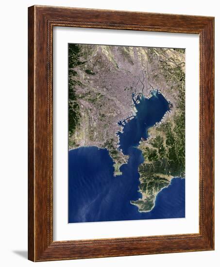 Tokyo, Satellite Image-PLANETOBSERVER-Framed Photographic Print