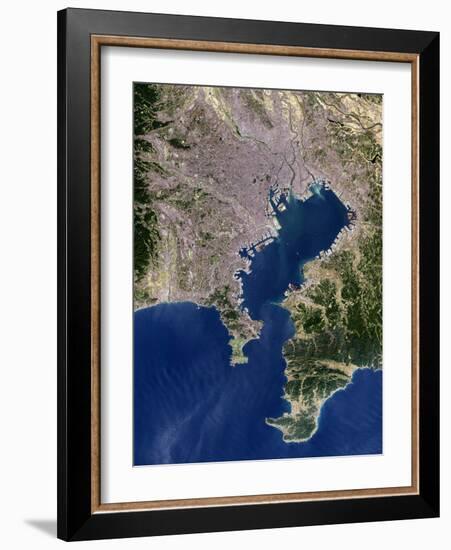 Tokyo, Satellite Image-PLANETOBSERVER-Framed Photographic Print