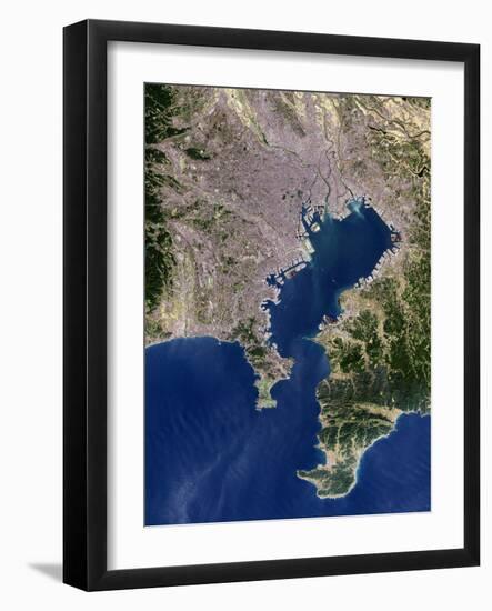 Tokyo, Satellite Image-PLANETOBSERVER-Framed Photographic Print