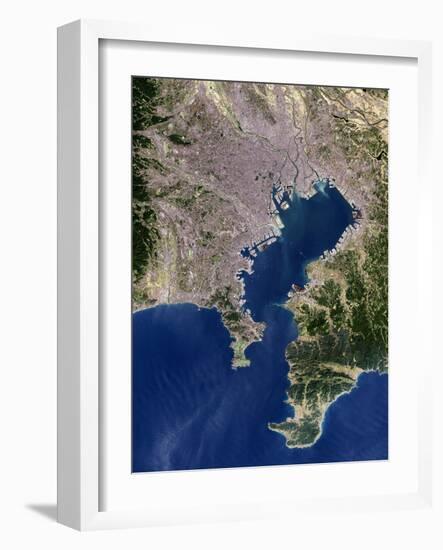 Tokyo, Satellite Image-PLANETOBSERVER-Framed Photographic Print